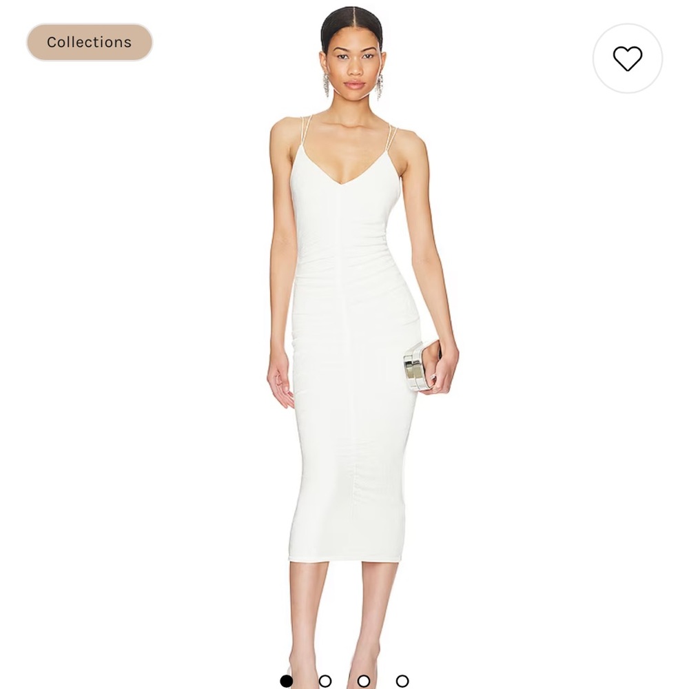 Ballor Midi Dress in White - NWT